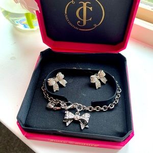 Vintage Juicy Couture earring and bracelet set